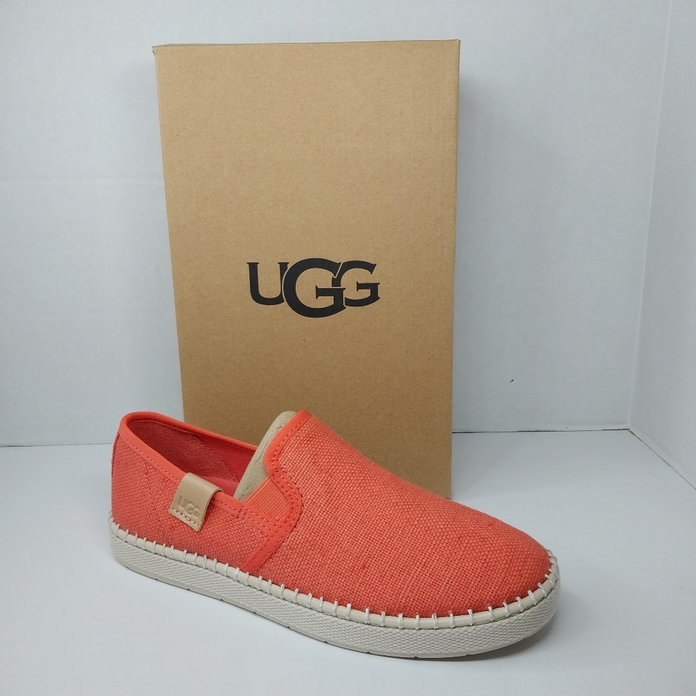 UGG "Luchiah" Womens size 6 Slip on Peach Bliss Sneakers BRAND NEW with Box